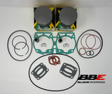 '92-'99 Ski-doo 582 Top End Rebuild Kit 76.50mm Bore .50mm O/S Pistons, Gaskets