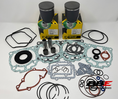 '03-'10 Ski-doo 600 H.O. Standard 72mm Bore Pistons / Comp. Gasket kit with Seals