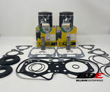 '99-'20 Polaris Indy 550 .50mm O/S 73.50mm Bore Piston Kits, Gasket W/ Oil Seals