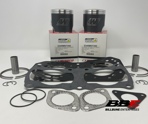 '89-'97 Polaris Indy 500 Top End Kit 1.50mm O/S 73.50mm Bore Pistons Gaskets SKS