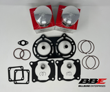 '87-'06 Yamaha YFZ350 Banshee .50mm O/S 64.50mm Bore Top End Kit Pistons Gaskets