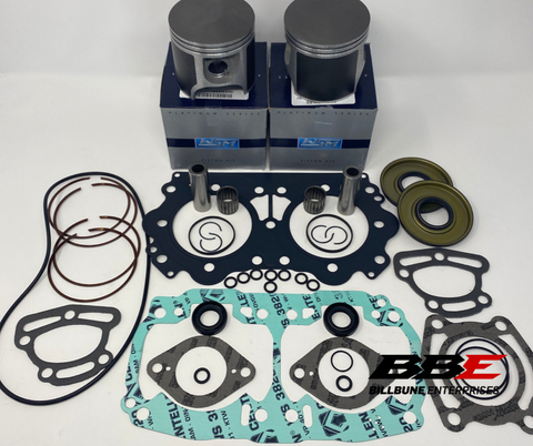 '97-'03 Sea-doo 951 Carb. WSM 1mm O/S 89.00mm Bore Kit, Pistons Gaskets W/ Seals