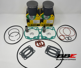 '92-'99 Ski-doo 582 Top End Rebuild Kit 76.50mm Bore .50mm O/S Pistons, Gaskets