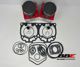 '08-'10 Ski-doo MXZ X 600RS Wiseco Top End Kit Stock 72mm Bore Pistons, Gaskets