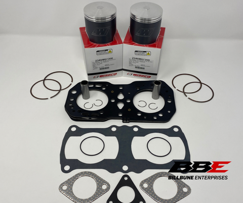 '89-'97 Polaris Indy 500 Top End Kit 1mm O/S 73.00mm Bore Pistons, Gaskets, SKS