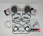 '07-'09 Polaris 600 Carb. Top End Kit, Standard 77.25mm Bore Piston Kits, Gaskets