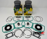 '03-'19 Ski-doo 550F .50mm Over 76.50mm Bore Piston Kits / Gasket Set With Seals