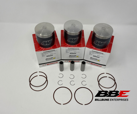 '95-'99 Polaris Indy XLT 600 1mm Over 66mm Bore Wiseco Piston Kits XCR, RMK, SKS
