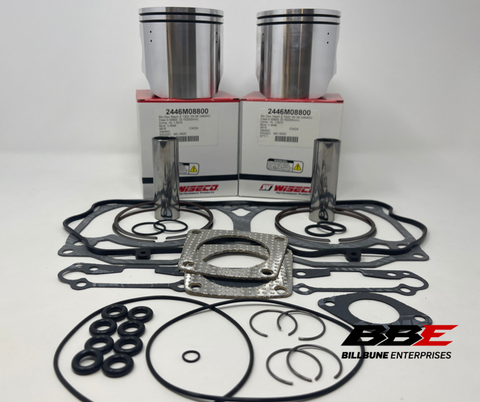 '05-'08 Ski-doo Summit 1000 Wiseco Top End Kit Stock 88mm Bore Pistons, Gaskets