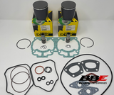 '00-'03 Ski-Doo MXZ 500 Top End Kit .50mm Over 70.00mm Bore Piston Kits, Gaskets