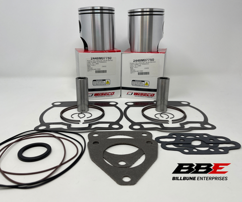 '05-'06 Polaris 700 RMK Wiseco Top End Kit Stock 77.50mm Bore Pistons, Gaskets