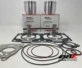 '98-'01 Polaris 600 RMK Wiseco Top End Kit Standard 74.50mm Bore Pistons Gaskets