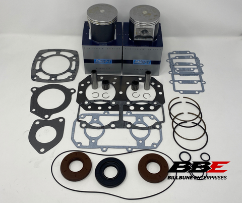 '91-'95 Kawasaki SX 550 Rebuild Kit .50mm O/S 75.50mm Bore Pistons Gaskets Seals