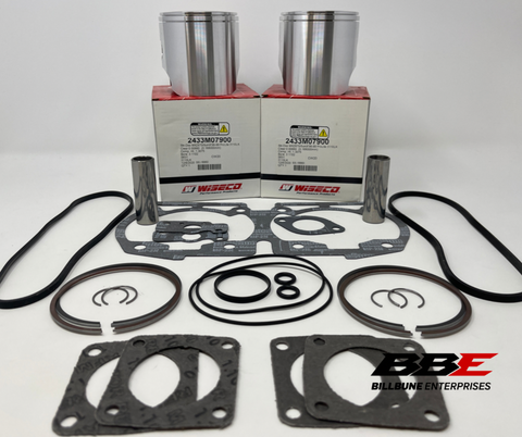 '98-'99 Ski-doo MXZ 670 HO Wiseco Top End Kit 1mm O/S 79mm Bore Pistons, Gaskets