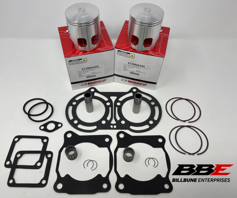 '87-'06 Yamaha YFZ350 Banshee Stock 64.00mm Bore Top End Kit, Pistons, Gaskets